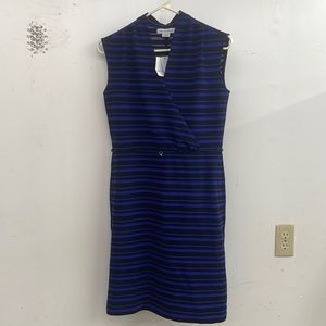 Beautiful summer dress size S black and blue stripes